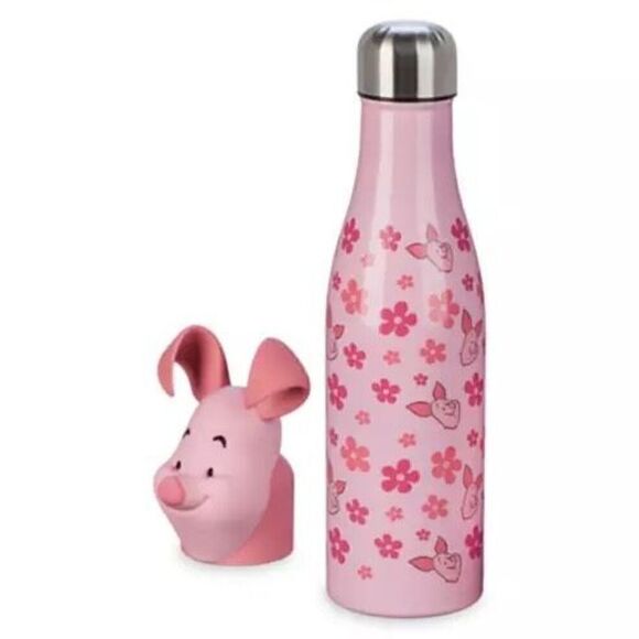 Piglet Stainless Steel Water Bottle Disney NEW Winnie Pooh Tigger 17oz - Picture 2 of 8